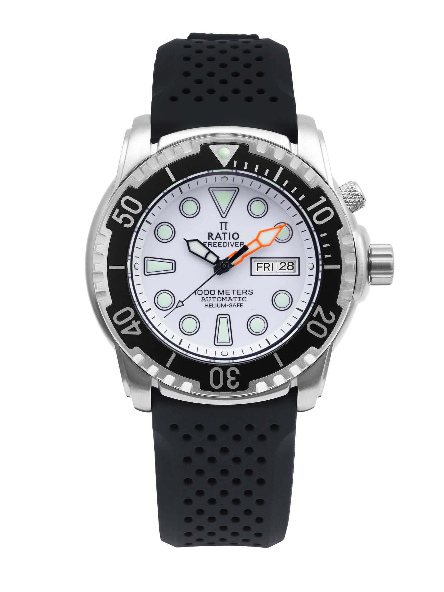 Ratio FreeDiver Helium-Safe 1000M Sapphire Automatic 1068HA90-34VA-WHT Men's Watch