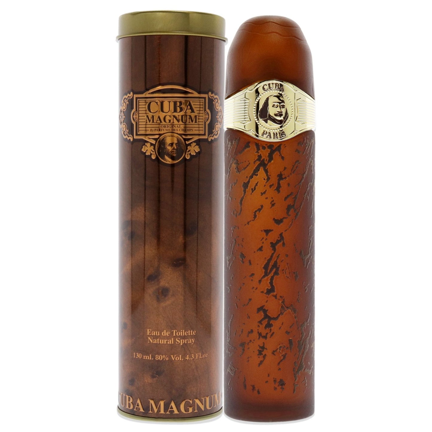 Cuba Magnum Gold for Men - 4.3 oz Eau de Toilette Spray - Cuba
