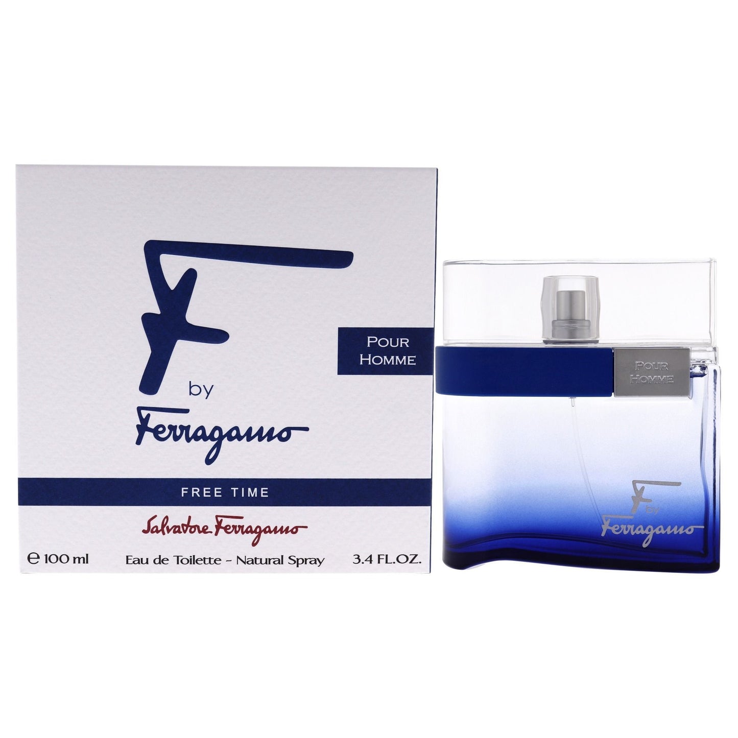 Salvatore Ferragamo F by Ferragamo Free Time for Men 3.4 oz Eau de Toilette Spray - Salvatore