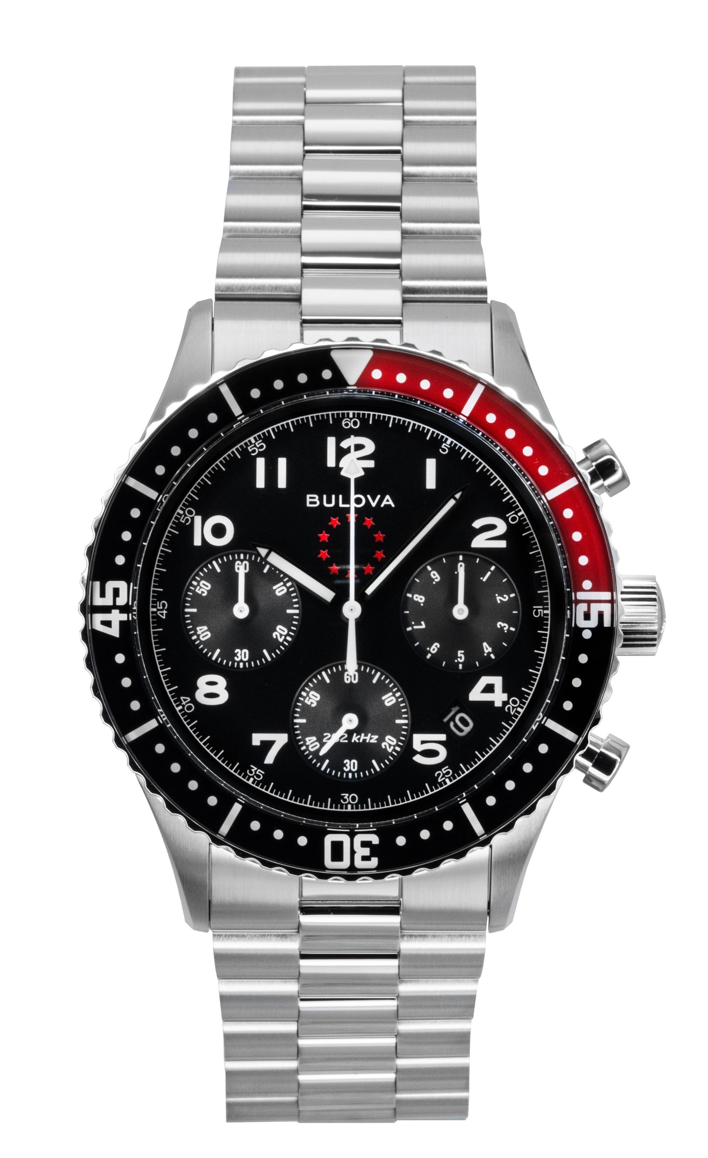 Bulova Marine Star Heritage Special Edition Chronograph Black Dial Quartz Diver's 98B451 200M Men's Watch - Bulova