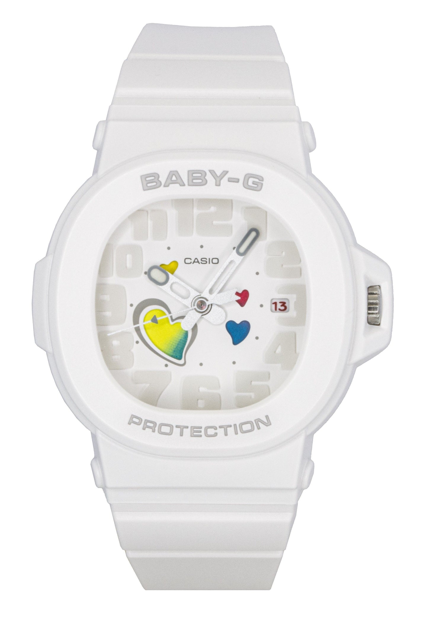 Casio Baby-G Analog Playful Hearts Series White Dial Quartz BGA-10-7A 100M Women's Watch - Casio