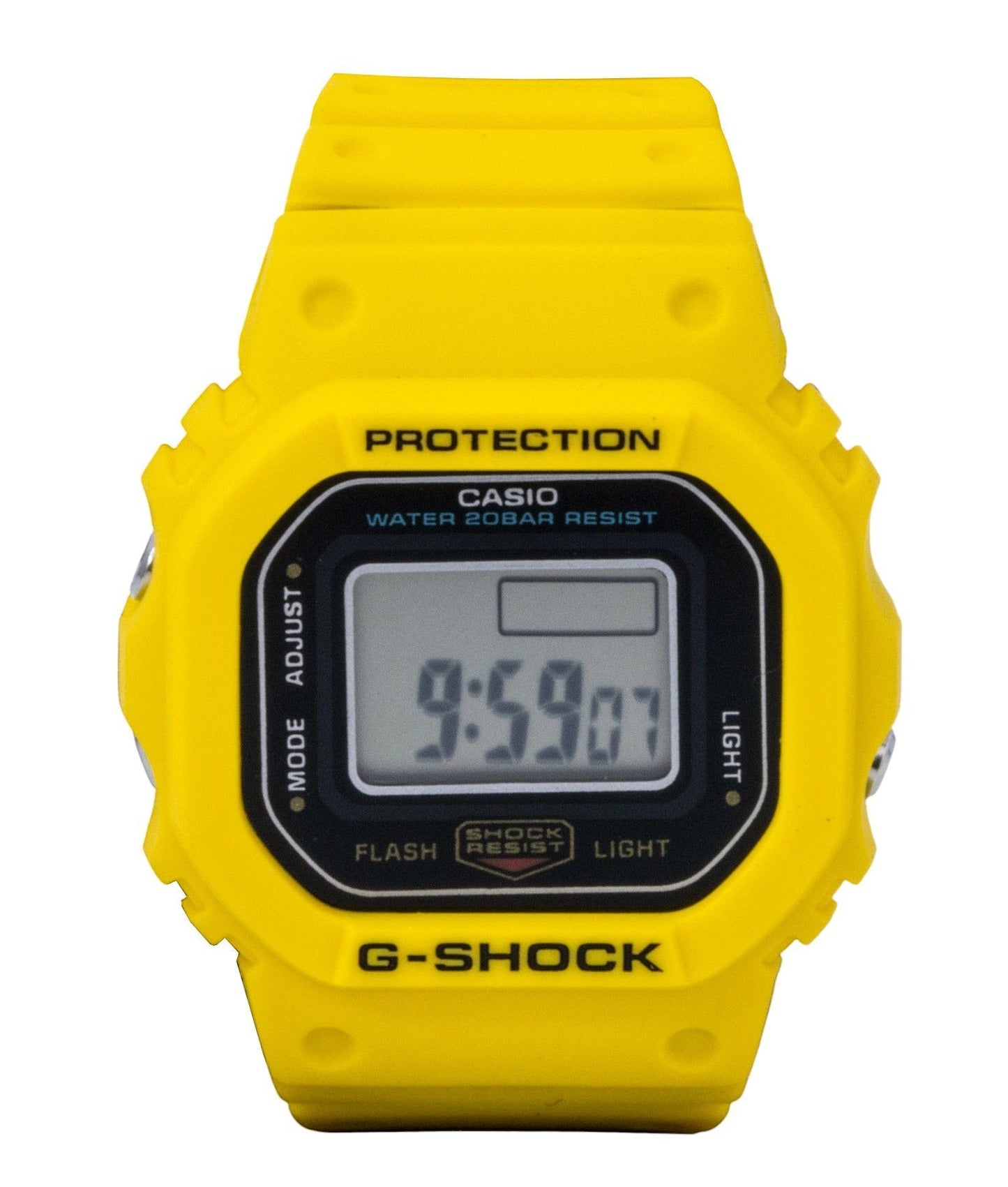 Casio G-Shock Nano Digital Yellow Bio-Based Resin Strap Quartz DWN-5600-9 200M Unisex Watch - Casio