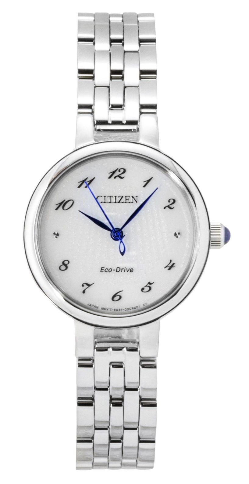 Citizen L Stainless Steel White Dial Eco-Drive EM0990-81A Women's Watch - Citizen
