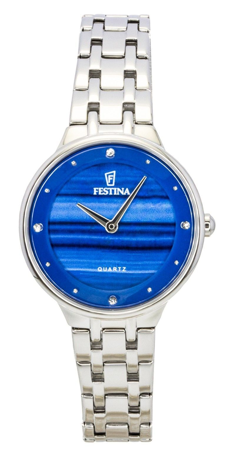 Festina Mademoiselle Stainless Steel Blue Dial Quartz F20600-A Women's Watch - Festina