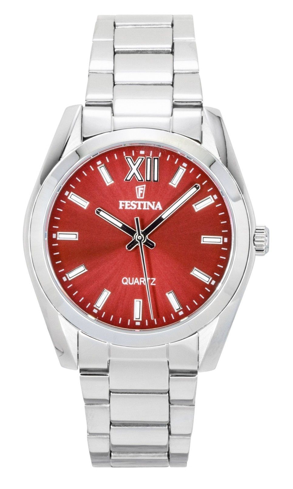 Festina Alegria Stainless Steel Red Dial Quartz F20622-B Women's Watch - Festina