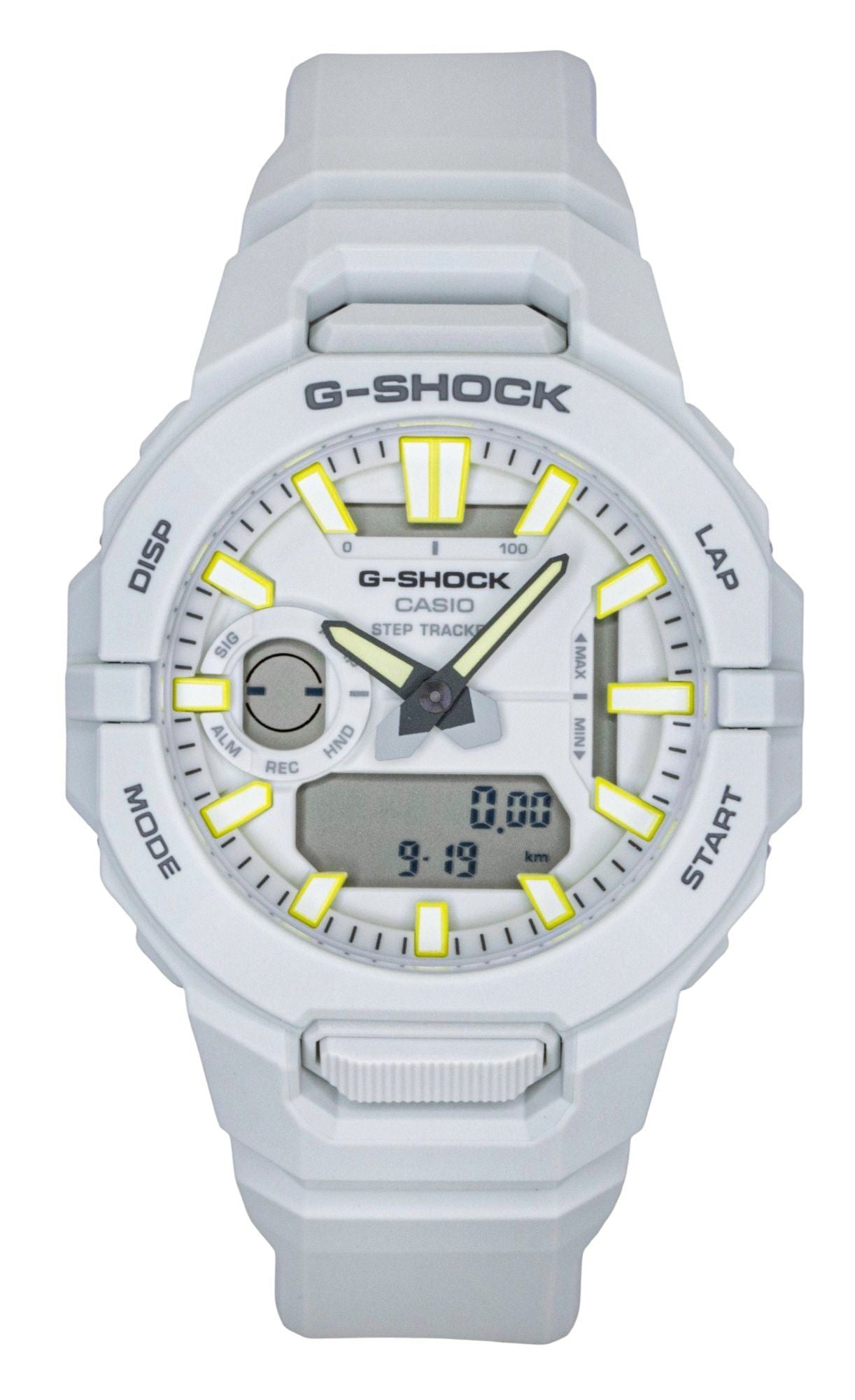 Casio G-Shock G-Squad Analog Digital Smartphone Link Resin Strap White Dial Quartz GBA-950-7A 200M Men's Watch - Casio