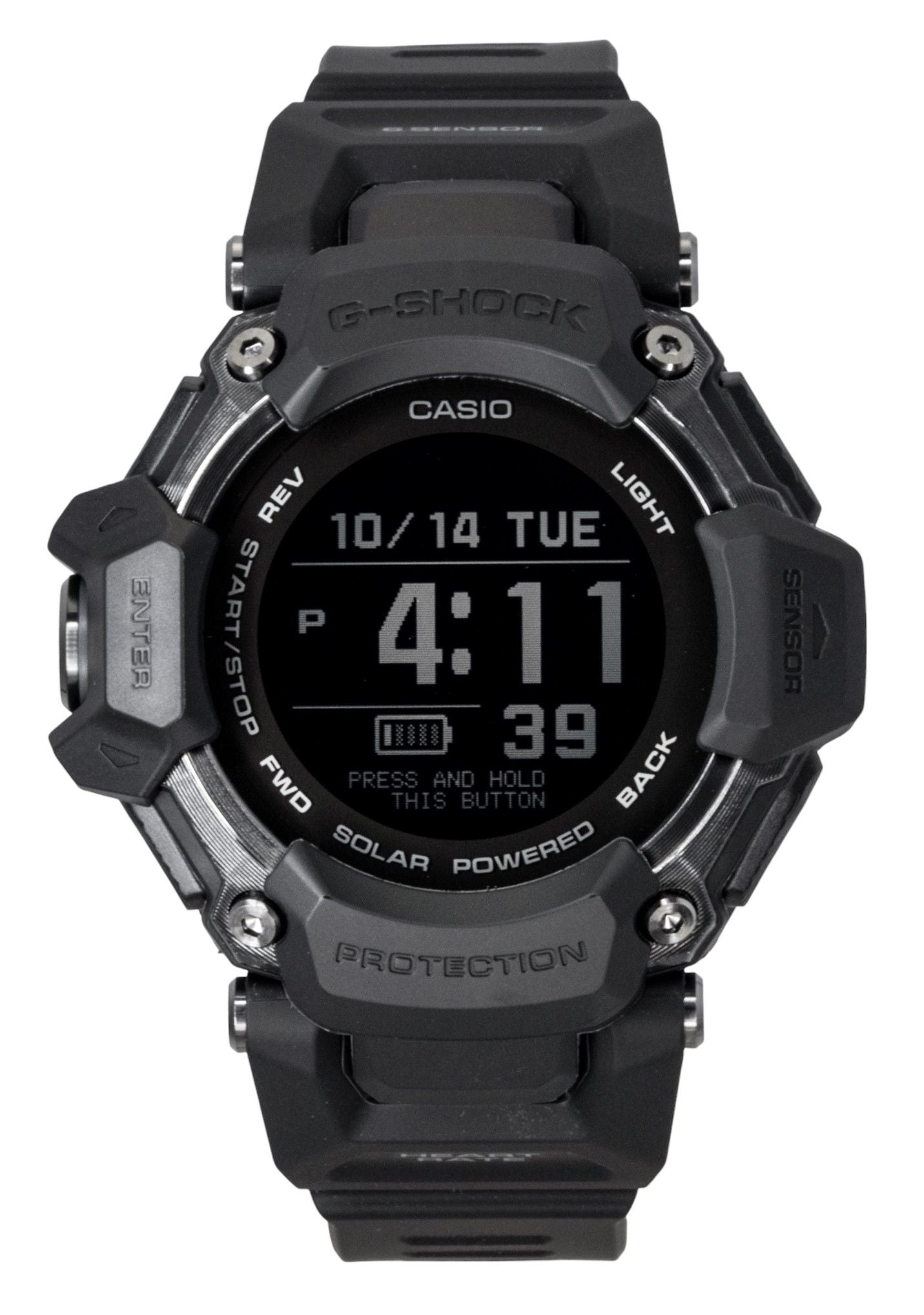 Casio G-Shock G-Squad Digital Smartphone Link Resin Strap Solar GBD-H2000-1B 200M Men's Watch - Casio