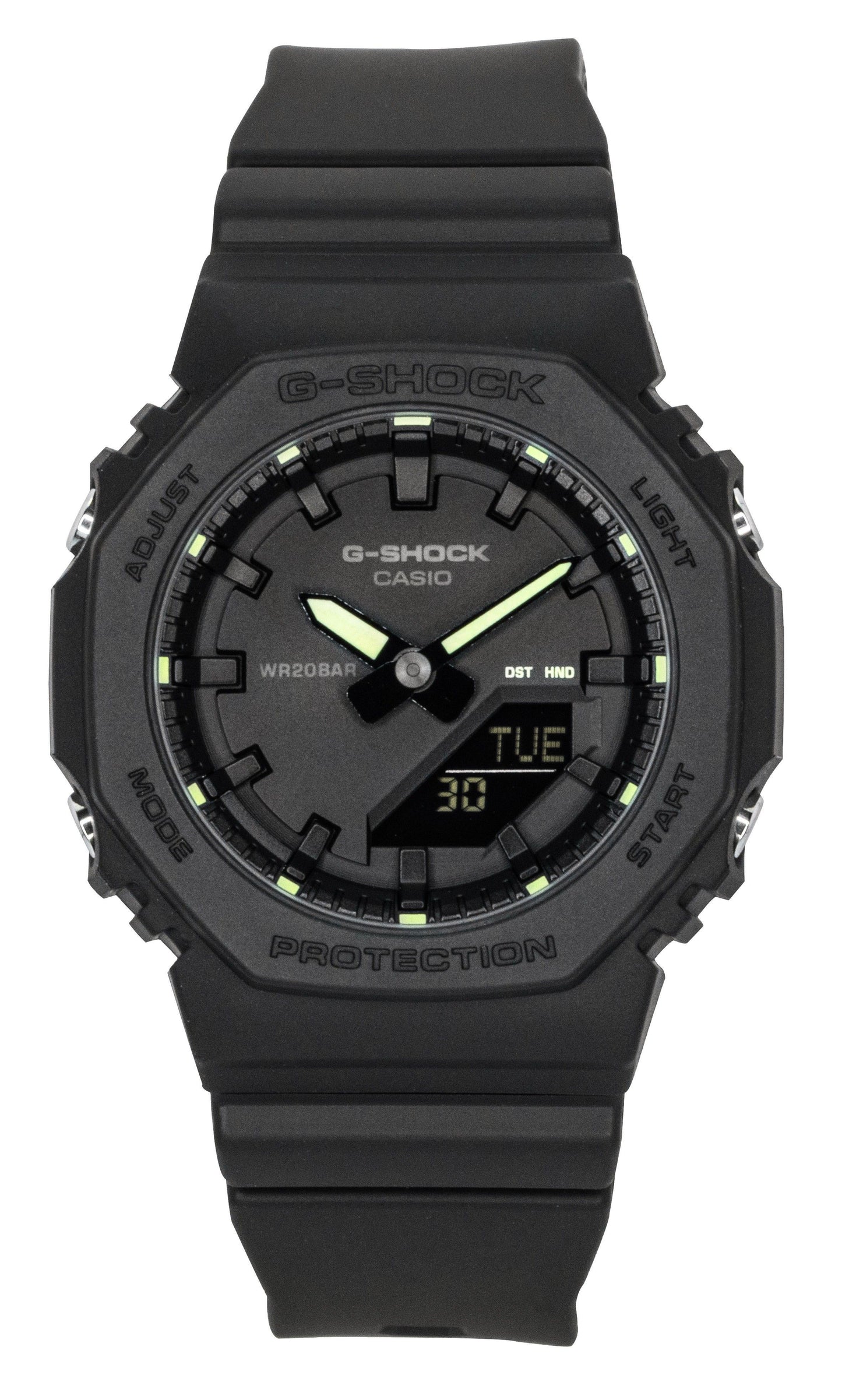 Casio G-Shock Analog Digital Bio-Based Resin Black Dial Quartz GMA-P2100SA-1A2 200M Women's Watch - Casio