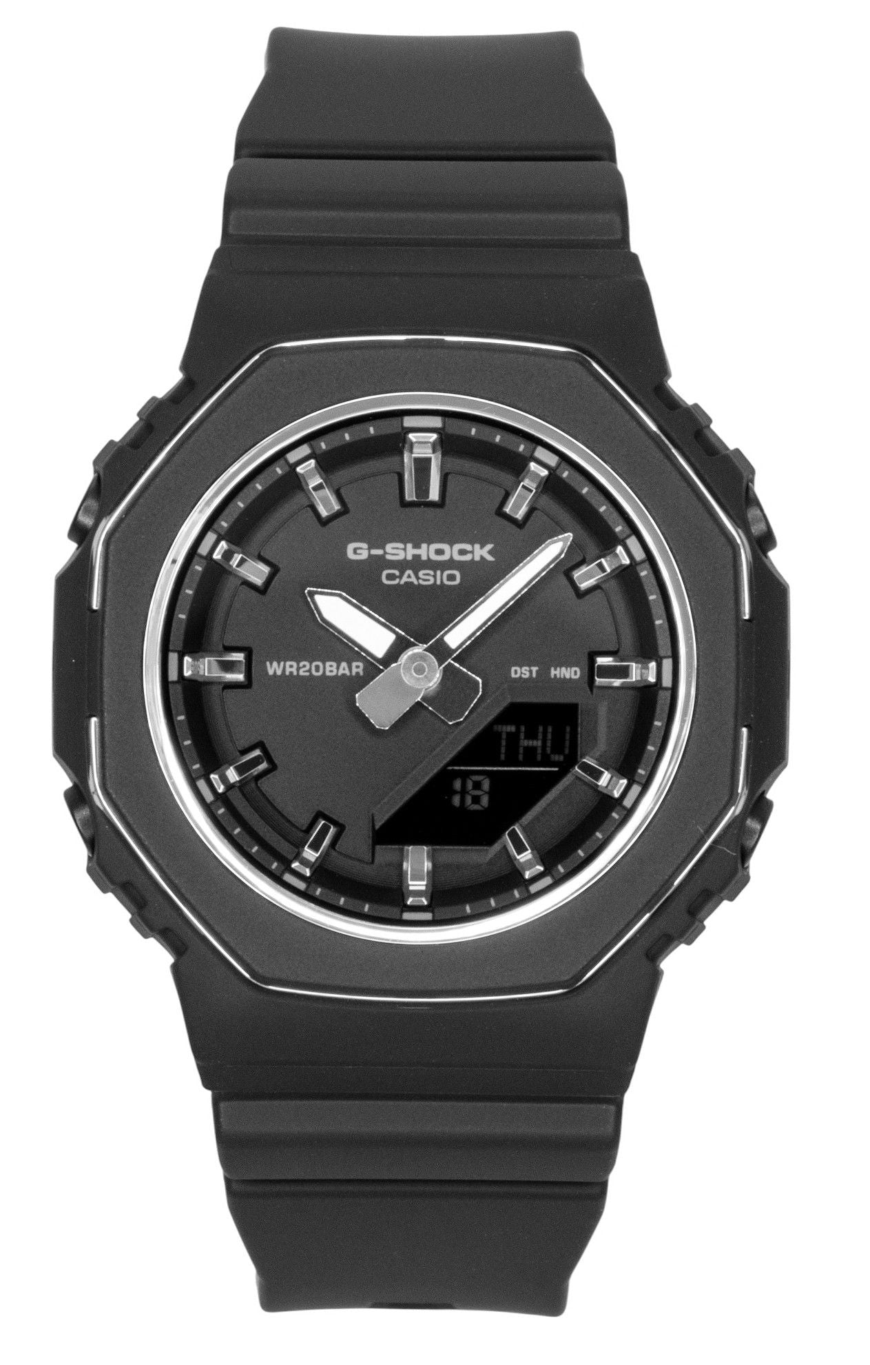 Casio G-Shock Analog Digital Bio-Based Resin Strap Black Dial Quartz GMA-P2110-1A 200M Women's Watch - Casio