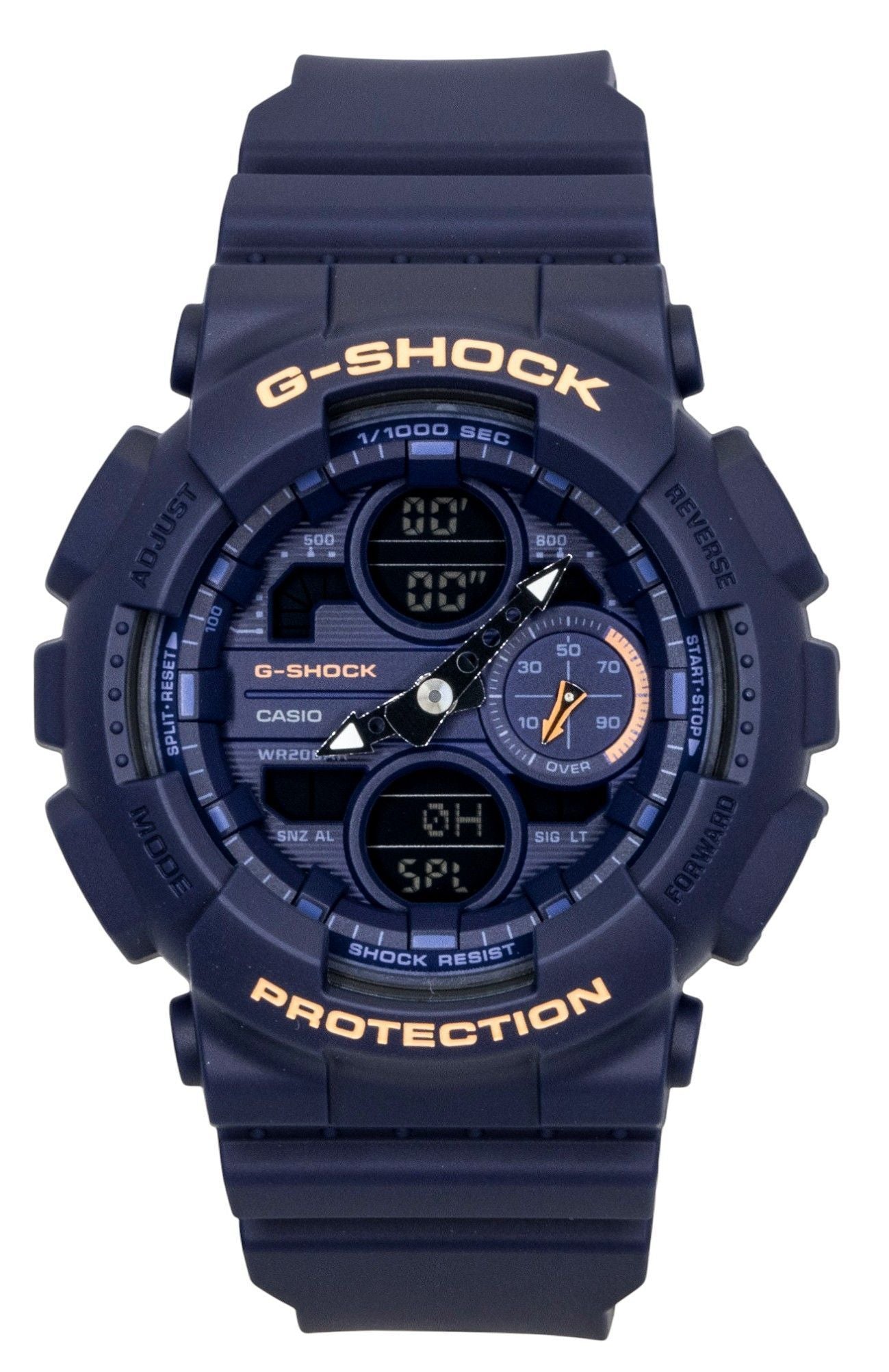 Casio G-Shock Analog Digital Bio-Based Resin Blue Dial Quartz GMA-S140-2A2 200M Women's Watch - Casio