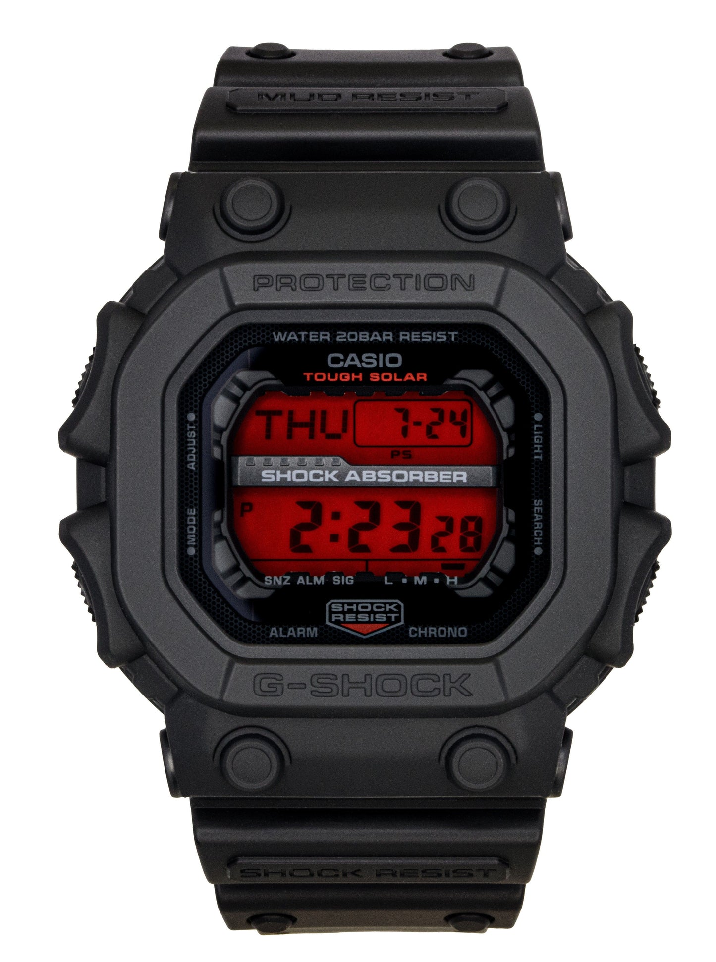 Casio G-Shock Digital Resin Strap Solar GX-56BBR-1 200M Men's Watch - Casio
