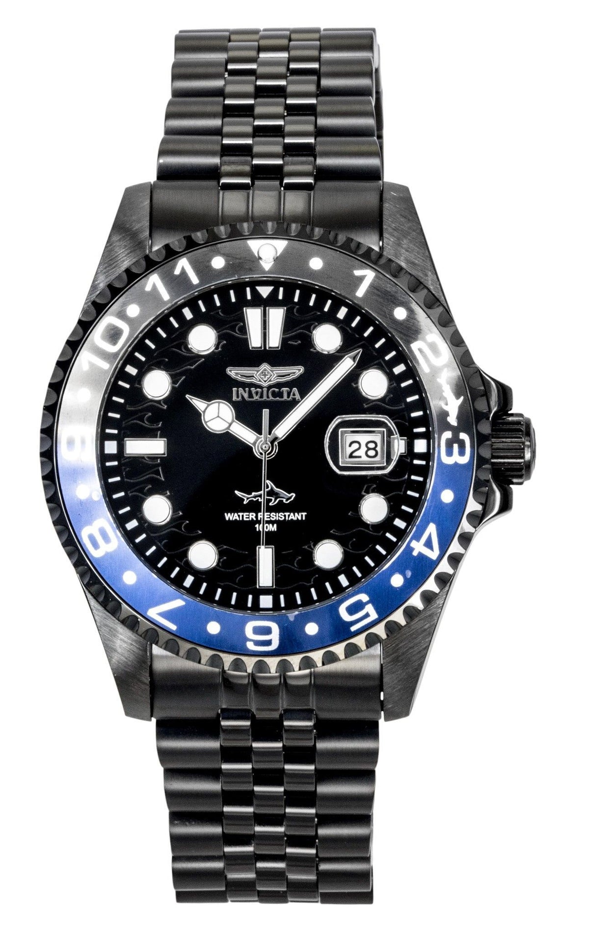 Invicta Pro Diver Stainless Steel Black Dial Quartz 30627 100M Men's Watch - Invicta