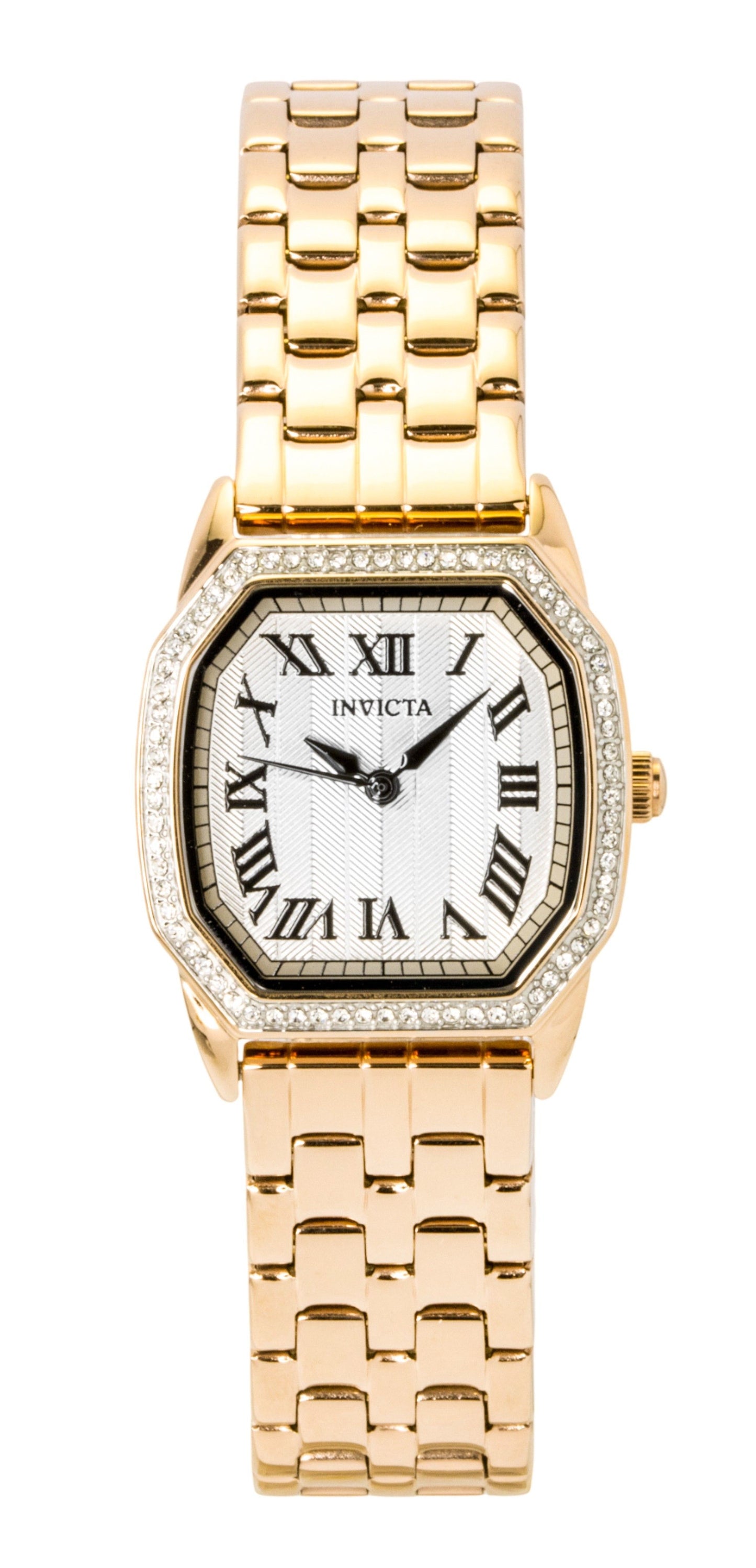 Invicta Wildflower Rose Gold Tone Stainless Steel Silver Dial Quartz 49039 Women's Watch - Invicta
