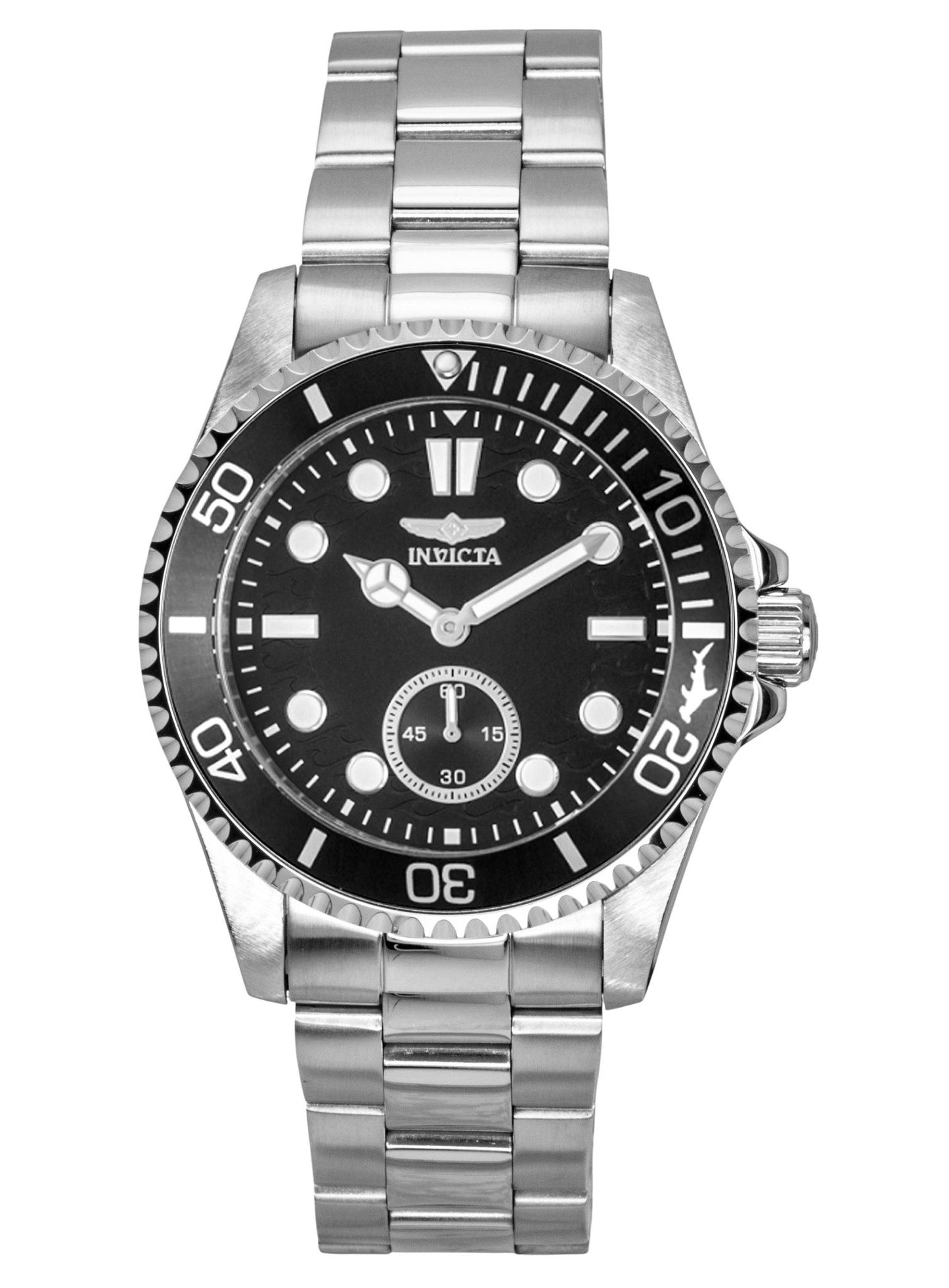 Invicta Pro Diver Stainless Steel Black Dial Quartz 49421 100M Men's Watch - Invicta