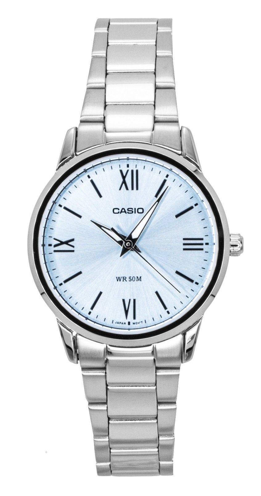 Casio Analog Stainless Steel Mint Blue Dial Quartz LTP-1303DD-2AV Women's Watch - Casio