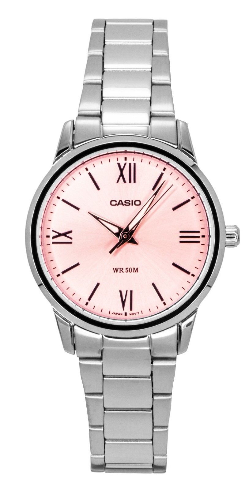 Casio Analog Stainless Steel Pink Dial Quartz LTP-1303DD-4AV Women's Watch - Casio