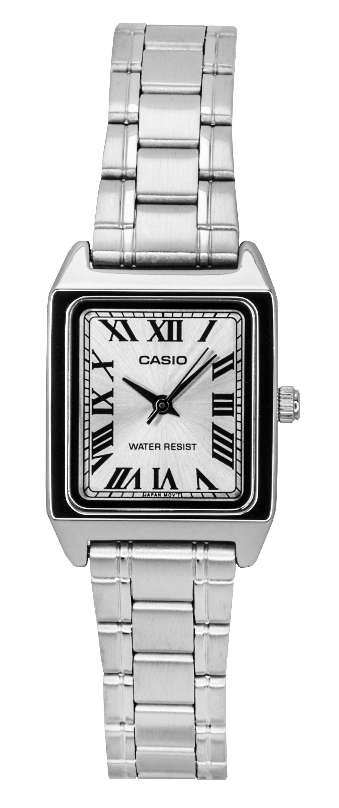 Casio Standard Analog Stainless Steel Silver Dial Quartz LTP-V007D-7B Women's Watch - Casio