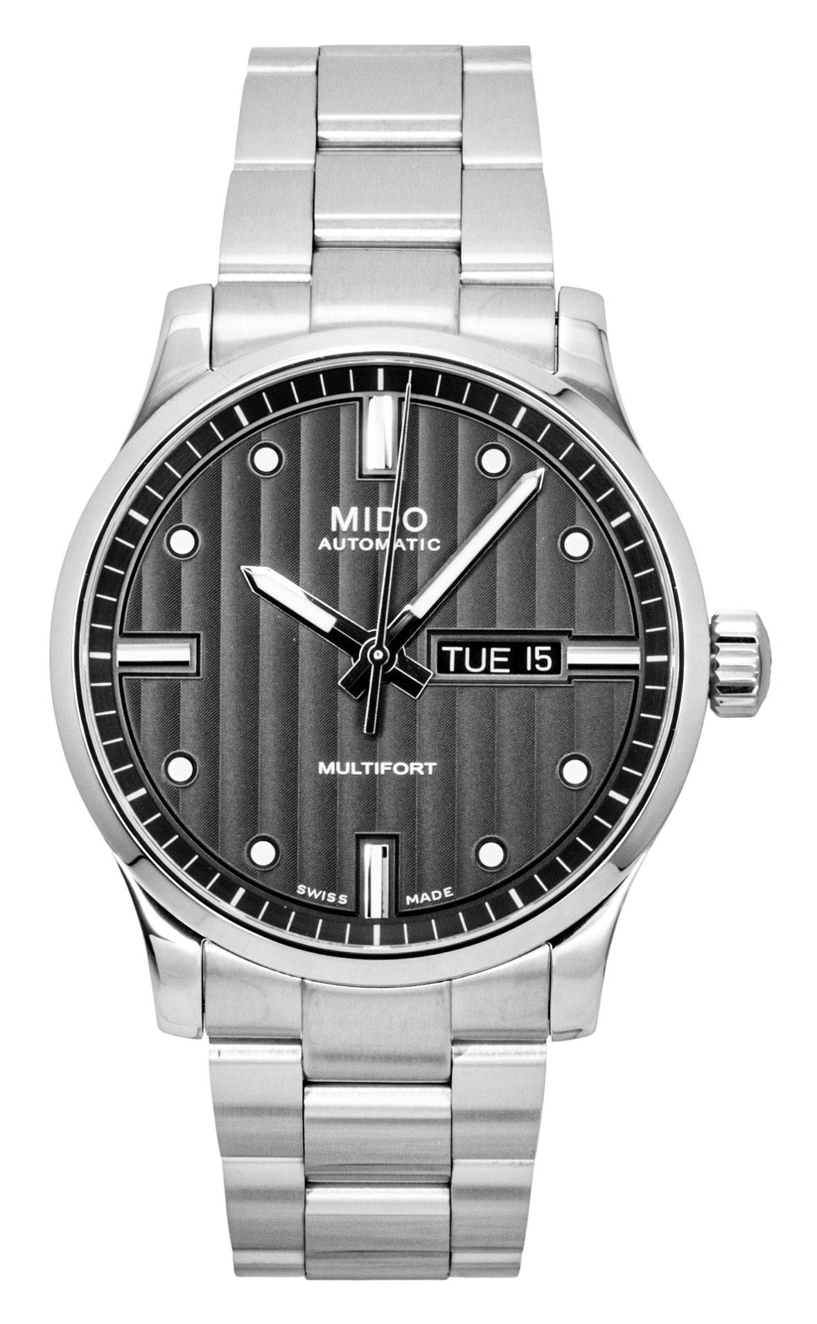 Mido Multifort Stainless Steel Anthracite Dial Automatic M005.430.11.061.80 100M Men's Watch - Mido
