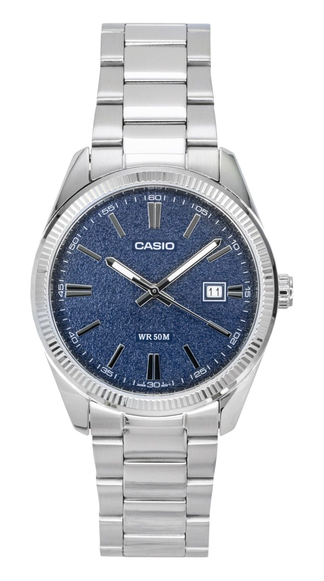 Casio Standard Analog Stainless Steel Blue Dial Quartz MTP-1302DA-2A1V Men's Watch - Casio