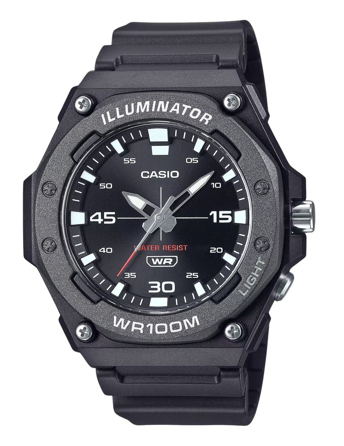 Casio Standard Analog Resin Strap Black Dial Quartz MW-620H-1A 100M Men's Watch