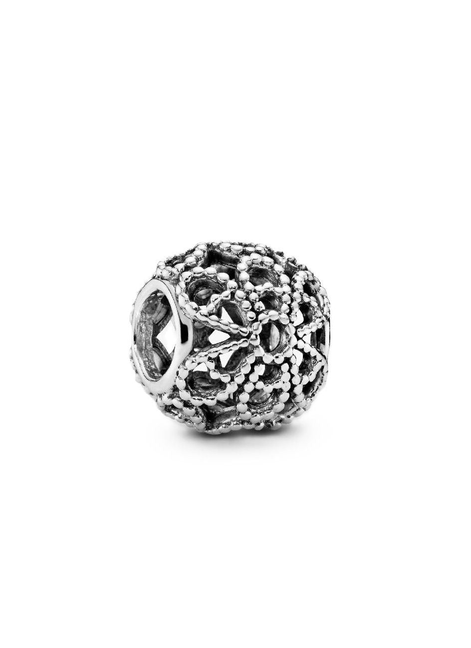 Pandora Openwork Flower Charm With Clear Beads P-791282 For Women - PANDORA