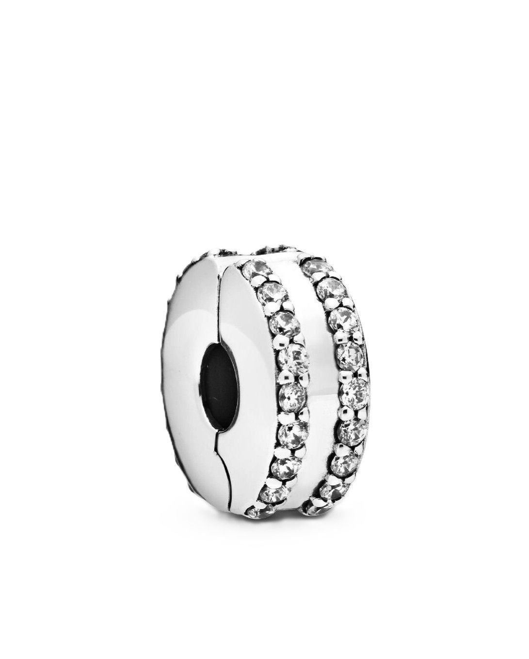 Pandora Sterling Silver Charm With Clear Cubic Zirconia P-798422C01 For Women - PANDORA