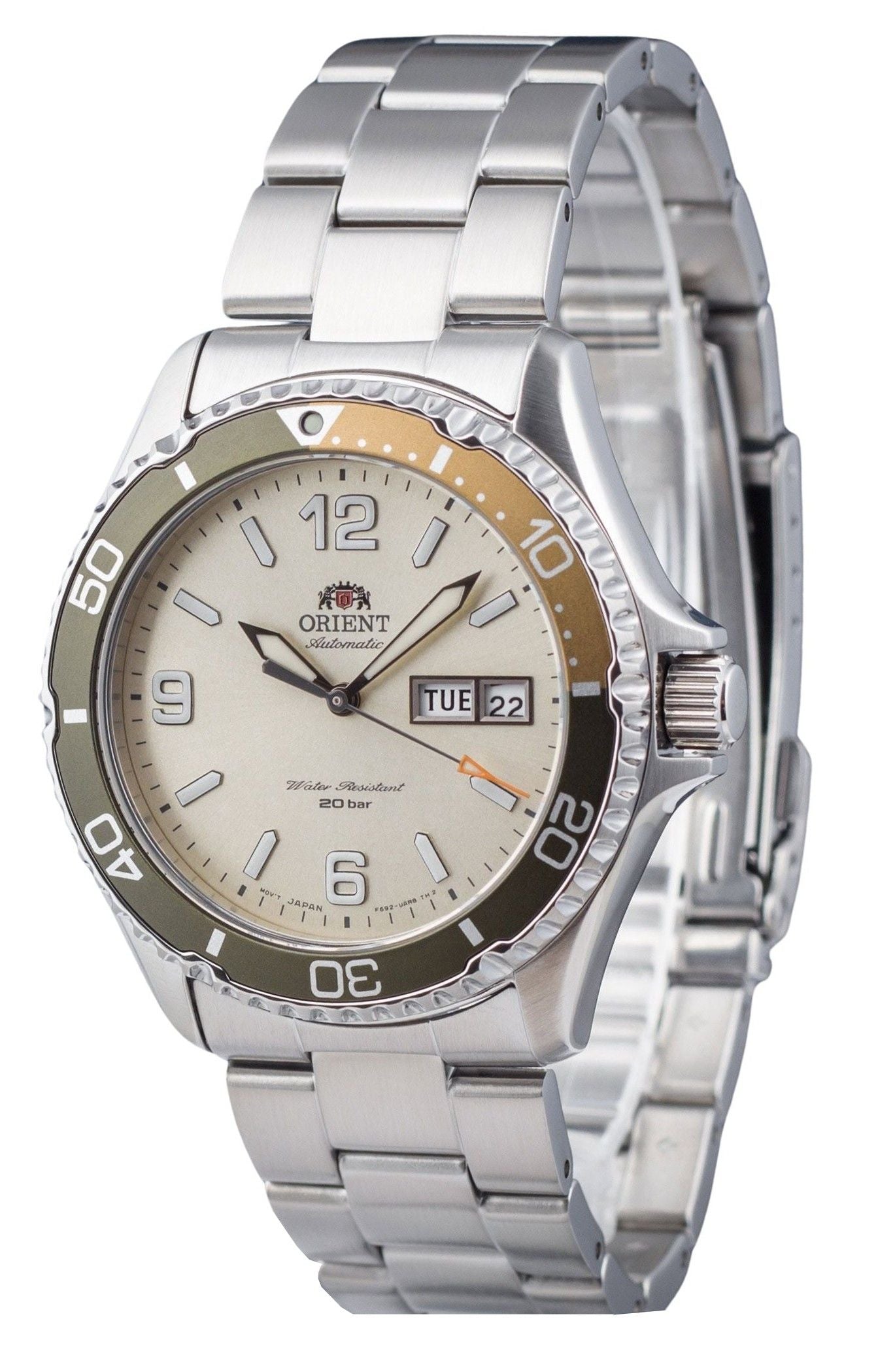 Orient Mako III Kamasu Stainless Steel Silver Dial Automatic Diver's RA-AA0821S19B 200M Men's Watch