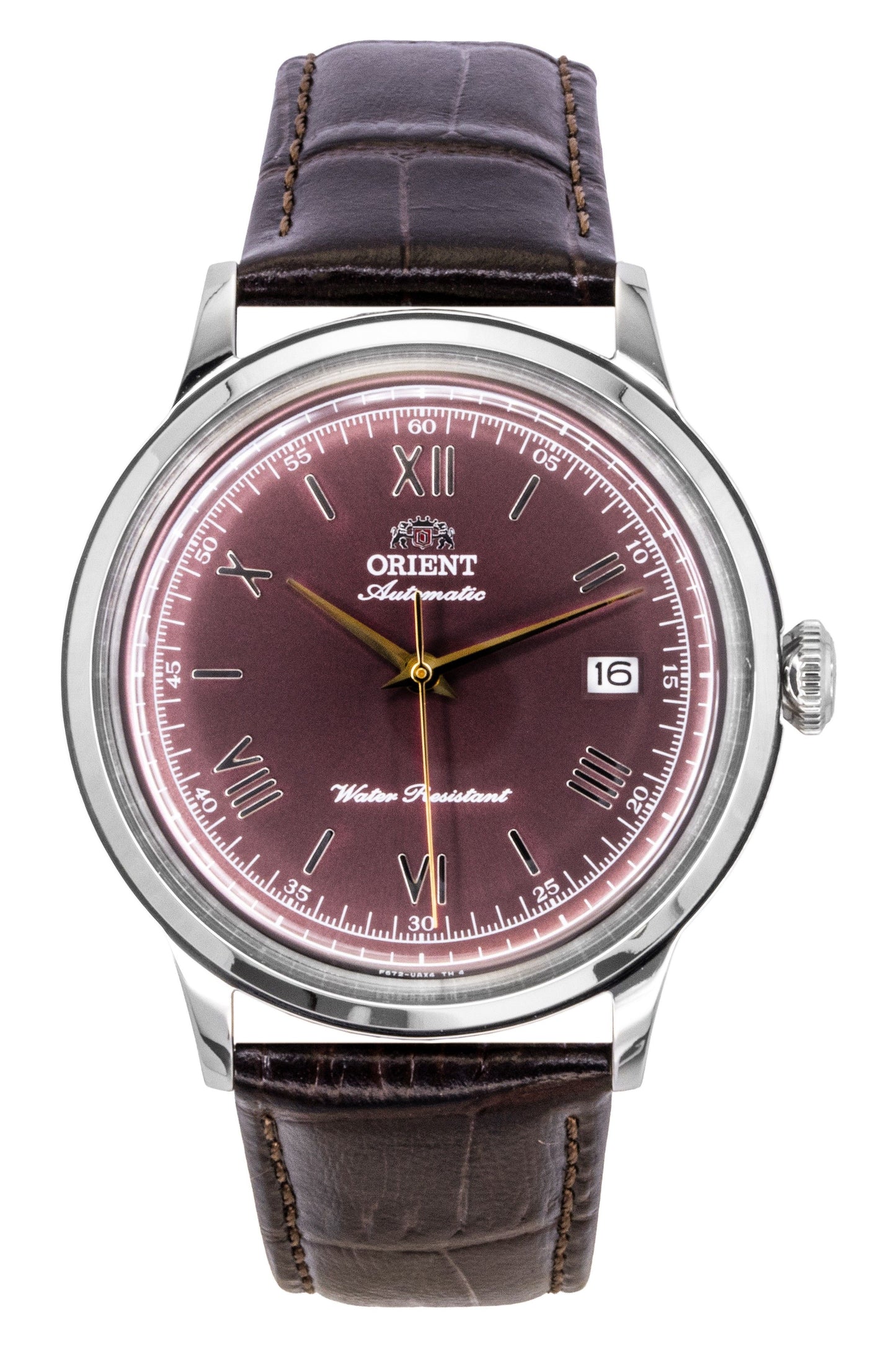 Orient Classic Leather Strap Bordeaux Dial Automatic RA-AC0026R Men's Watch - Orient