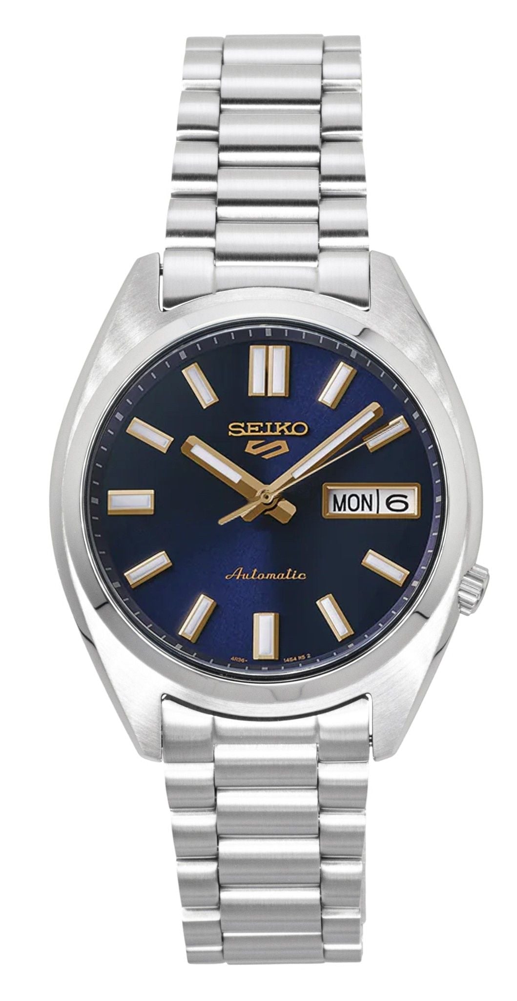 Seiko 5 Sports SNXS Stainless Steel Blue Dial Automatic SRPL55K1 100M Men's Watch - Seiko