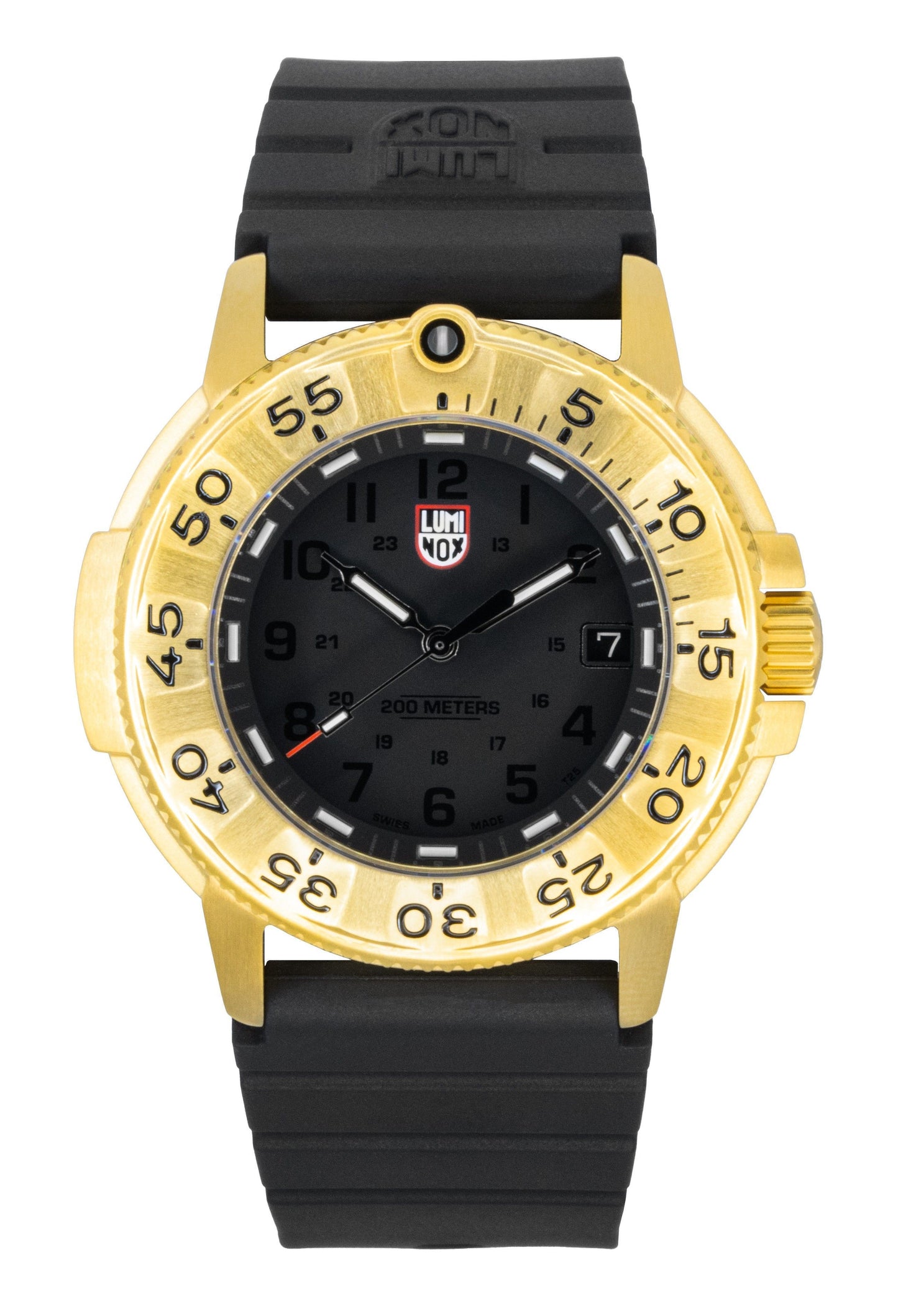 Luminox Navy Seal Foundation Rubber Strap Black Dial Quartz Diver's XS.3221.NSF 200M Men's Watch - Luminox