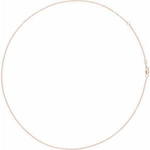14K Rose 1.3 mm Cable 16-18" Chain - BN & CO JEWELRY