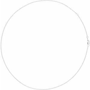 14K White 1.3 mm Cable 16-18" Chain - BN & CO JEWELRY