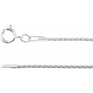 Rhodium-Plated Sterling Silver 1 mm Baby Wheat 24" Chain - BN & CO JEWELRY