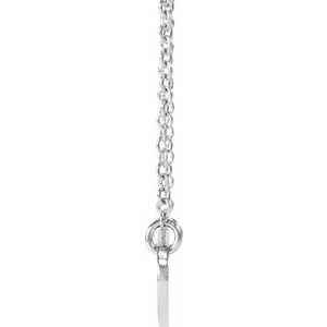 Sterling Silver 14x7 mm Oval 18" Necklace - BN & CO JEWELRY