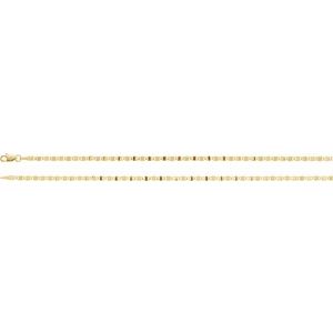 14K Yellow 2.7 mm Mirror Link 18" Chain - BN & CO JEWELRY