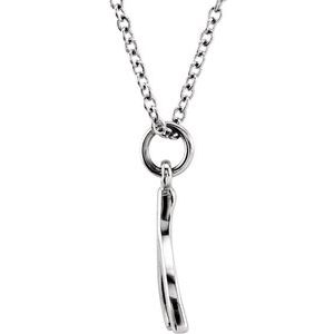 Sterling Silver Tiny Posh® Wishbone 16-18" Necklace - BN & CO JEWELRY