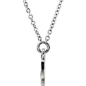 Sterling Silver Tiny Posh® Horseshoe 16-18" Necklace - BN & CO JEWELRY
