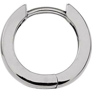 Platinum 14 mm Hinged Earring - BN & CO JEWELRY