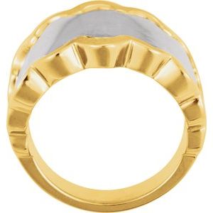 14K White/Yellow Freeform Ring - BN & CO JEWELRY