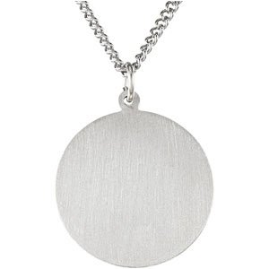 Sterling Silver 15 mm St. Christopher Medal 18†Necklace - BN & CO JEWELRY