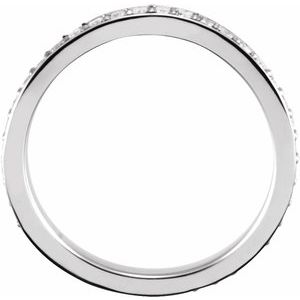 14K White 1/3 CTW Natural Diamond Stackable Band - BN & CO JEWELRY