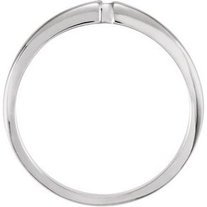 14K White #11 Matching Band with One-Notch - BN & CO JEWELRY