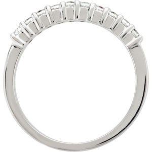 14K White 1/4 CTW Diamond Band - BN & CO JEWELRY