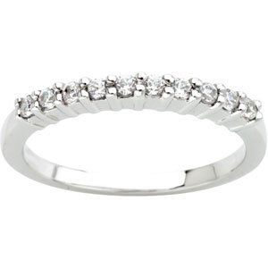 14K White 1/4 CTW Diamond Band - BN & CO JEWELRY
