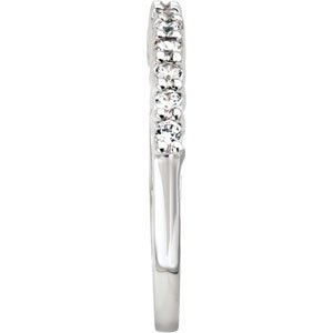 14K White 1/4 CTW Diamond Band - BN & CO JEWELRY
