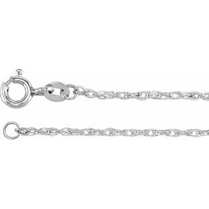 Sterling Silver 1.25 mm Rope 16" Chain - BN & CO JEWELRY