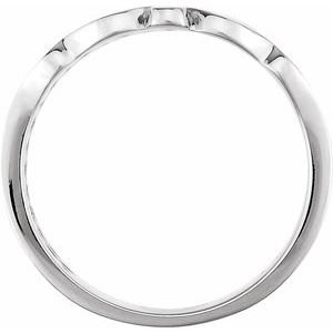 14K White 14.5 mm Latticework Band - BN & CO JEWELRY