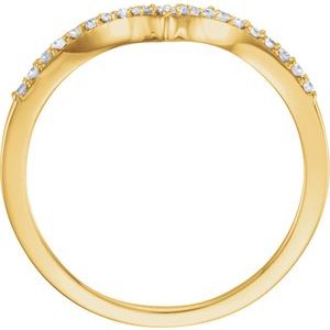 14K Yellow 1/6 CTW Diamond V Ring Size 7 - BN & CO JEWELRY