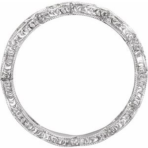 14K White 1/8 CTW Natural Diamond Anniversary Band Size 5 - BN & CO JEWELRY