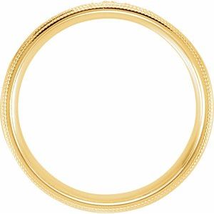 14K Yellow 1/4 CTW Natural Diamond Double Milgrain Size 9.5 - BN & CO JEWELRY